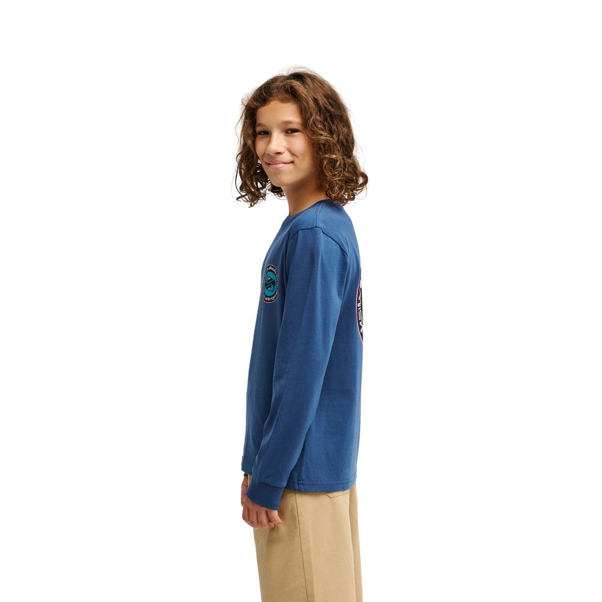 T-shirt manches longues EV DUALITY bleu dark denim, QUIKSILVER