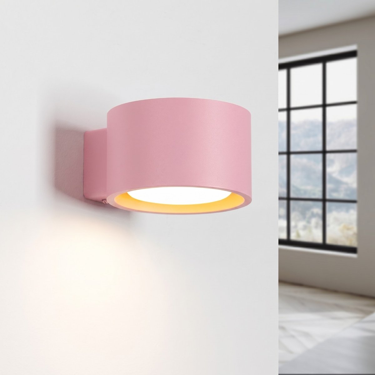Applique murale Aluminium Rose Gx53 1 MODO rose, EDEN