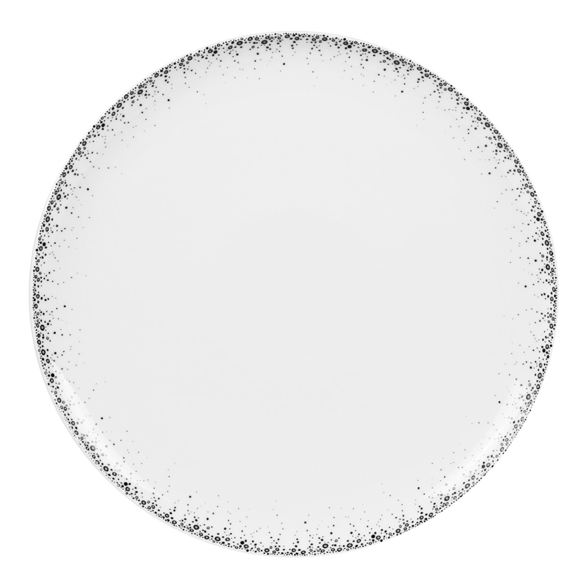 Plat à tarte Boréalis gris 30 cm blanc, TABLE PASSION