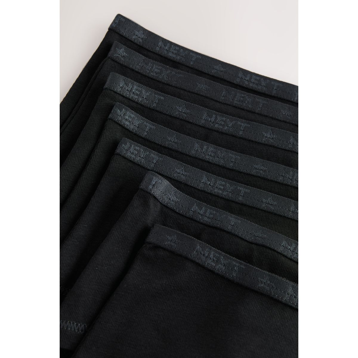 Slip taille basse, lot de 7 noir, NEXT