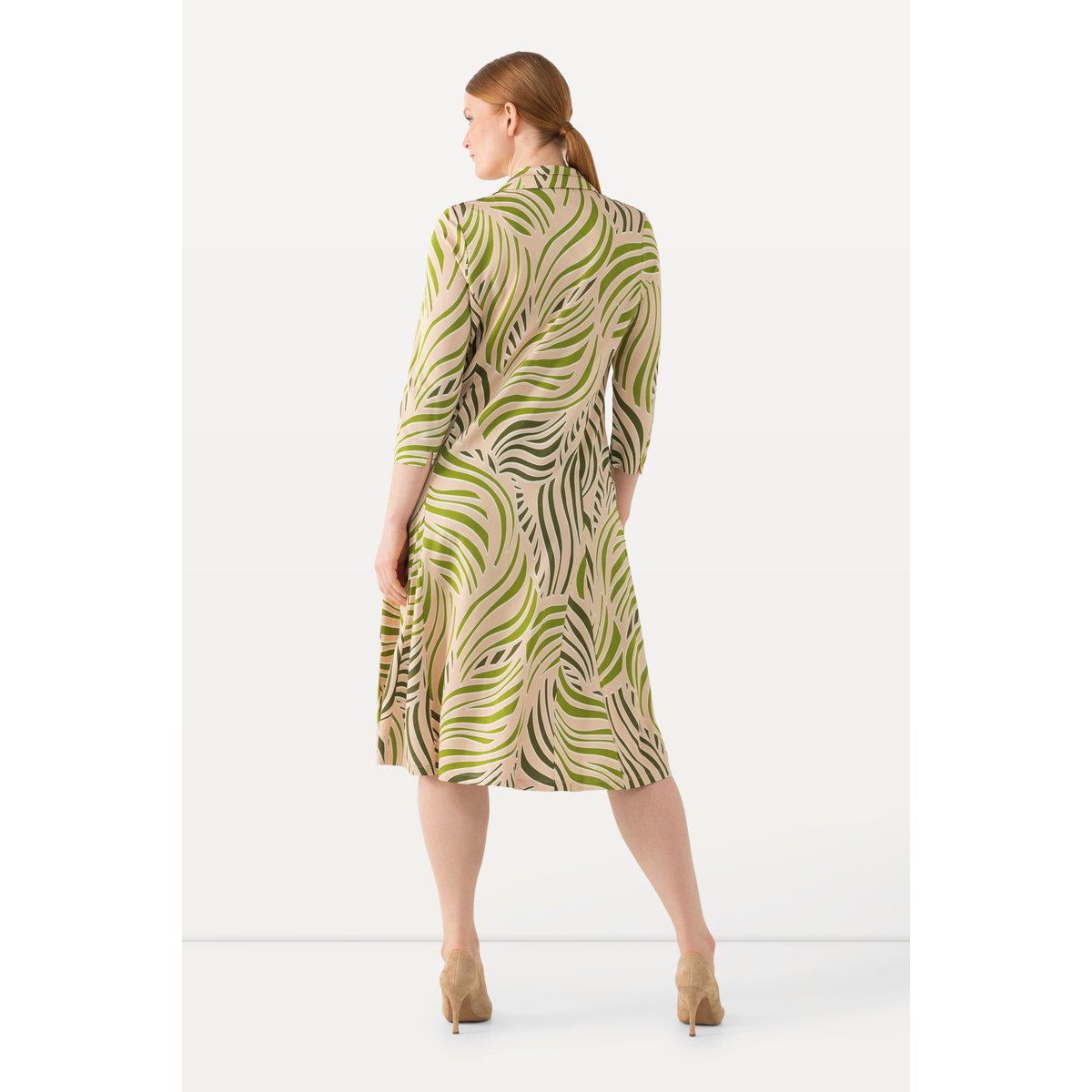 Robe au tombé fluide beige, ULLA POPKEN