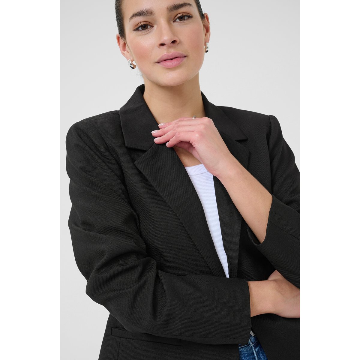 Blazer noir black deep, KAFFE