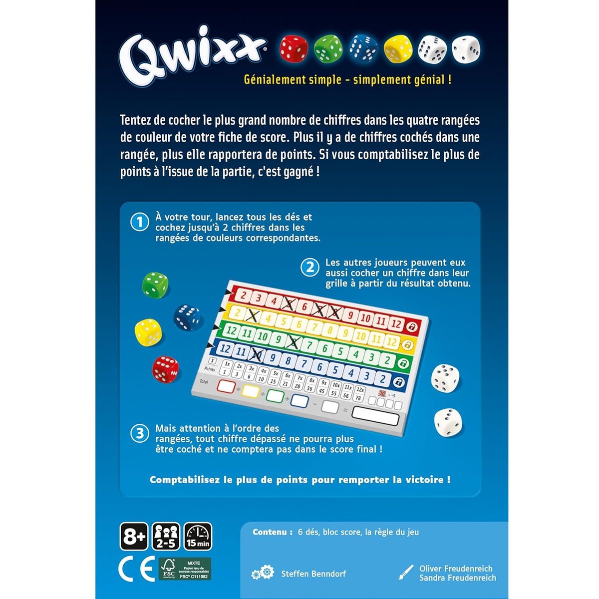 Qwixx marron, GIGAMIC