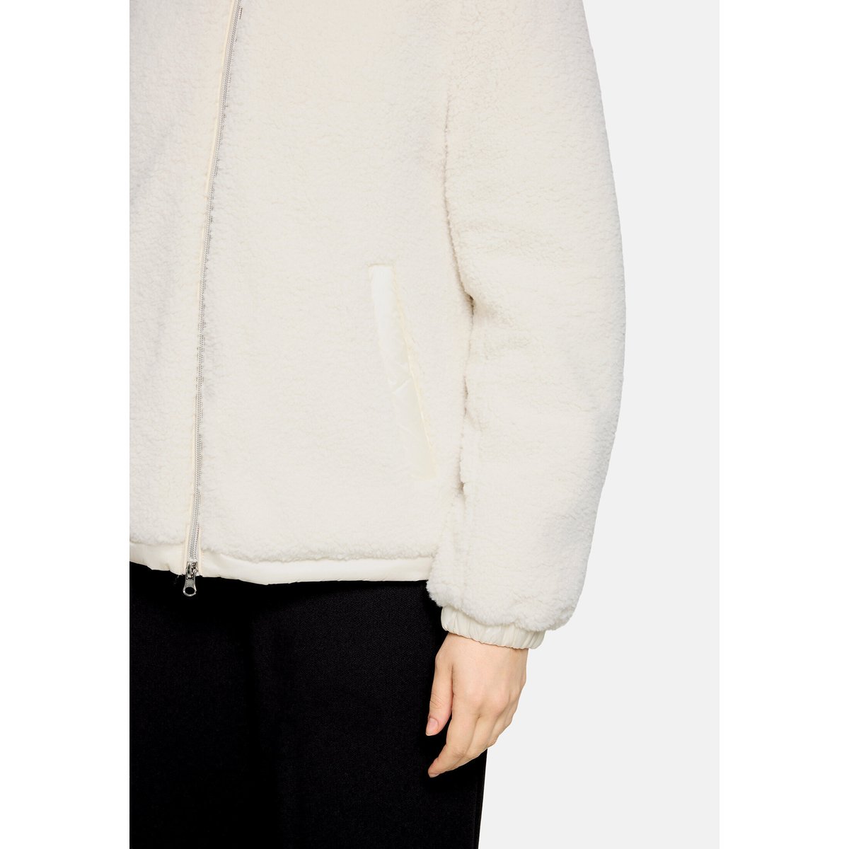 Veste en peluche à capuche blanc, BETTY BARCLAY
