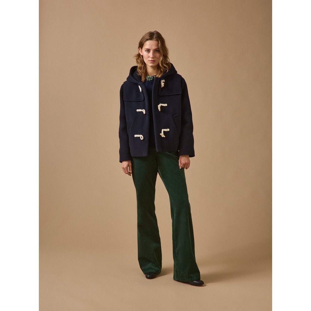 Caban court lainage marine, CYRILLUS