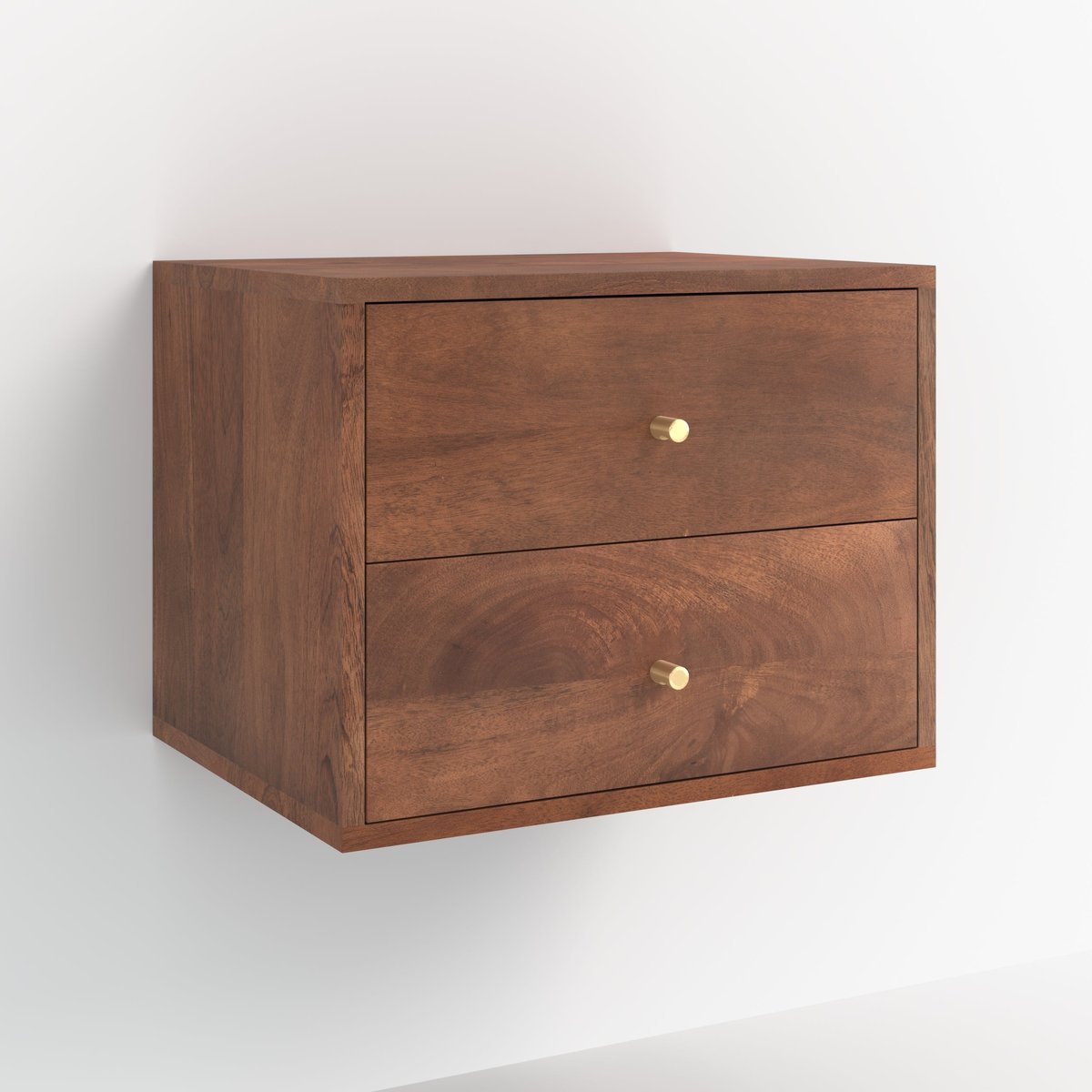 Table de chevet suspendue en bois de manguier - ORÉA marron, MAISON PAVANE