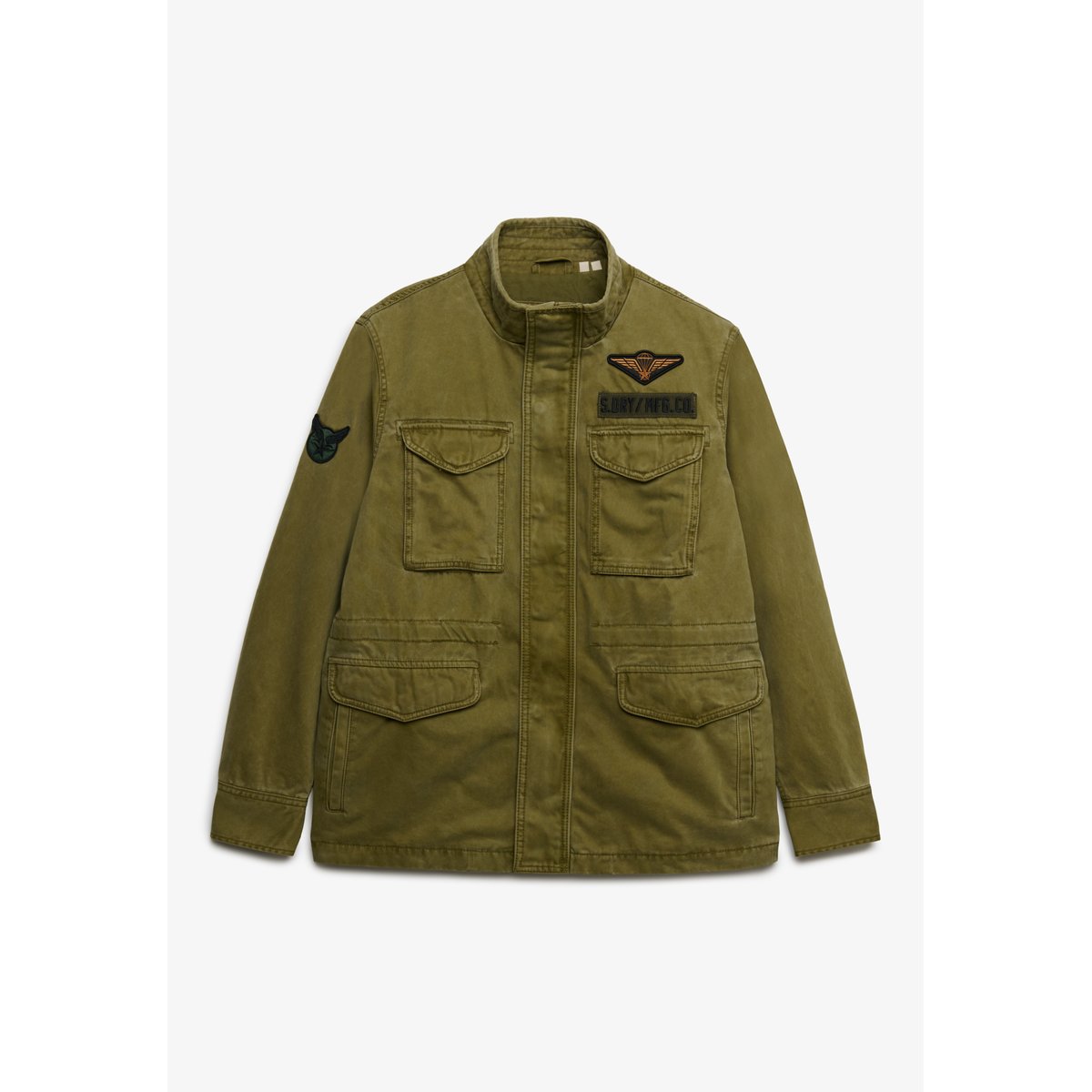 Veste Militaire M65 à Écussons vert olive utilitaire, SUPERDRY
