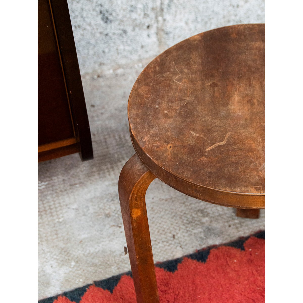 Tabouret Aalto Axel N°507 - Bon état bois, DEBONGOUT