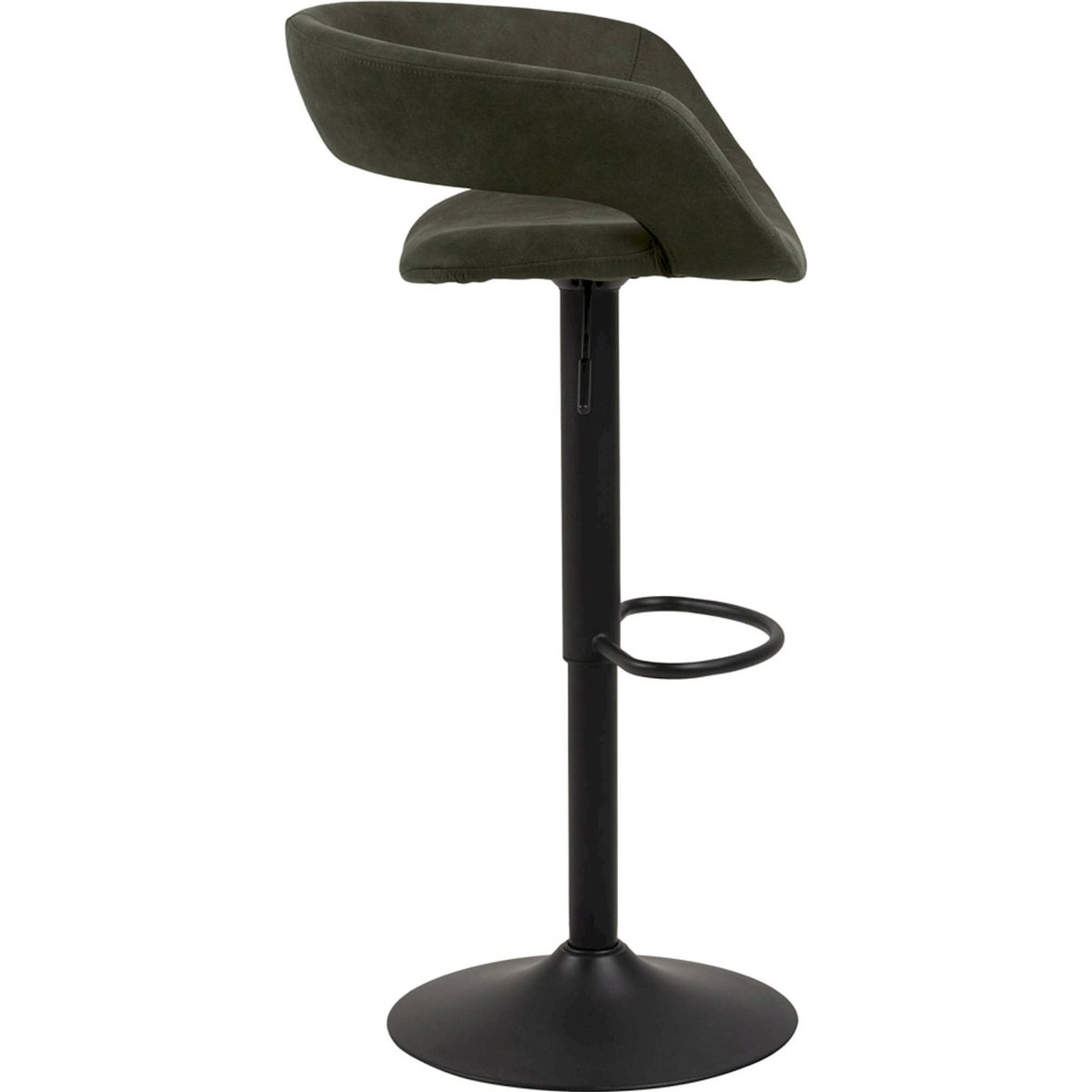 Tabouret de bar réglable collection HANNAH noir et blanc, RECOLLECTION