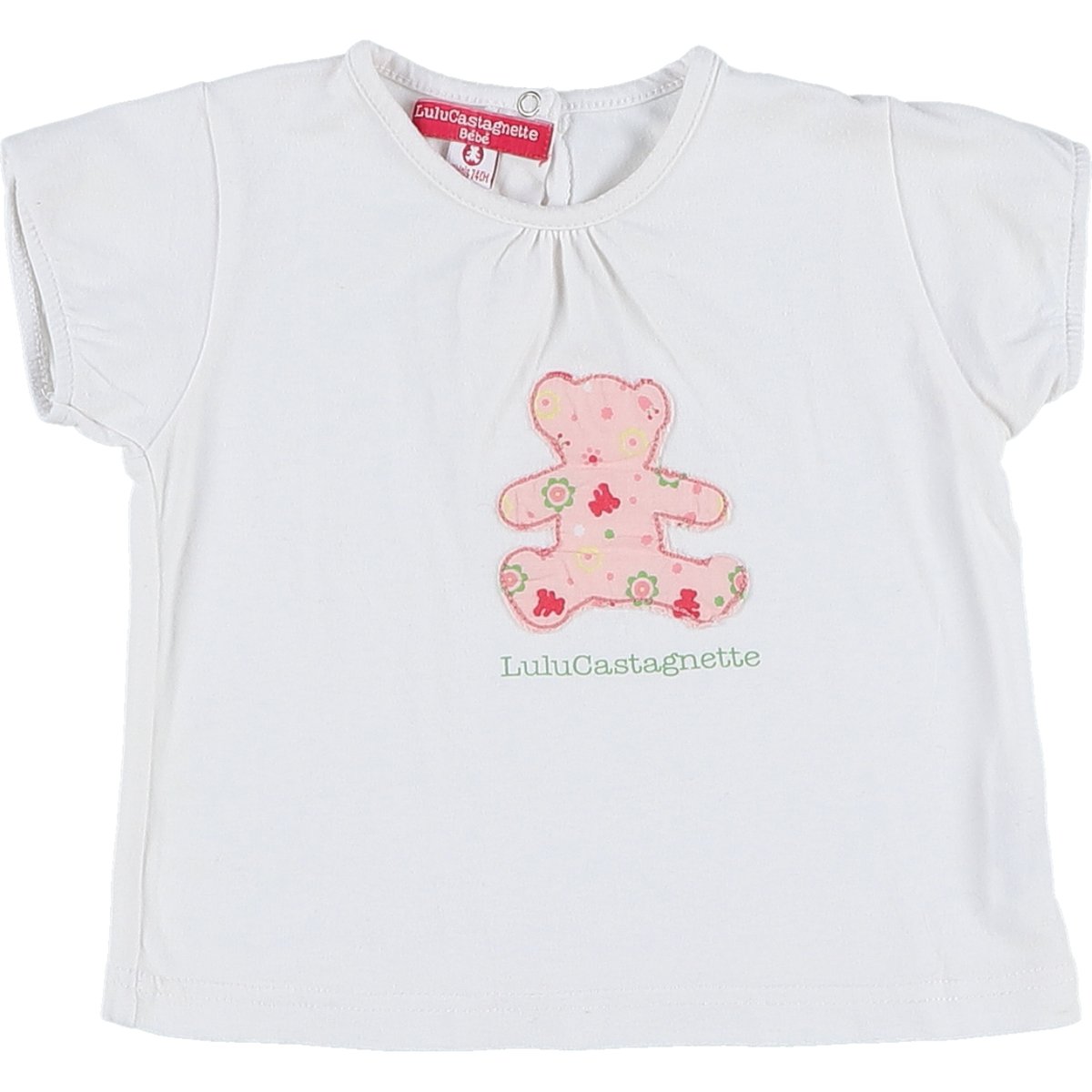 T-shirt - Très bon état blanc;rose, LULUCASTAGNETTE