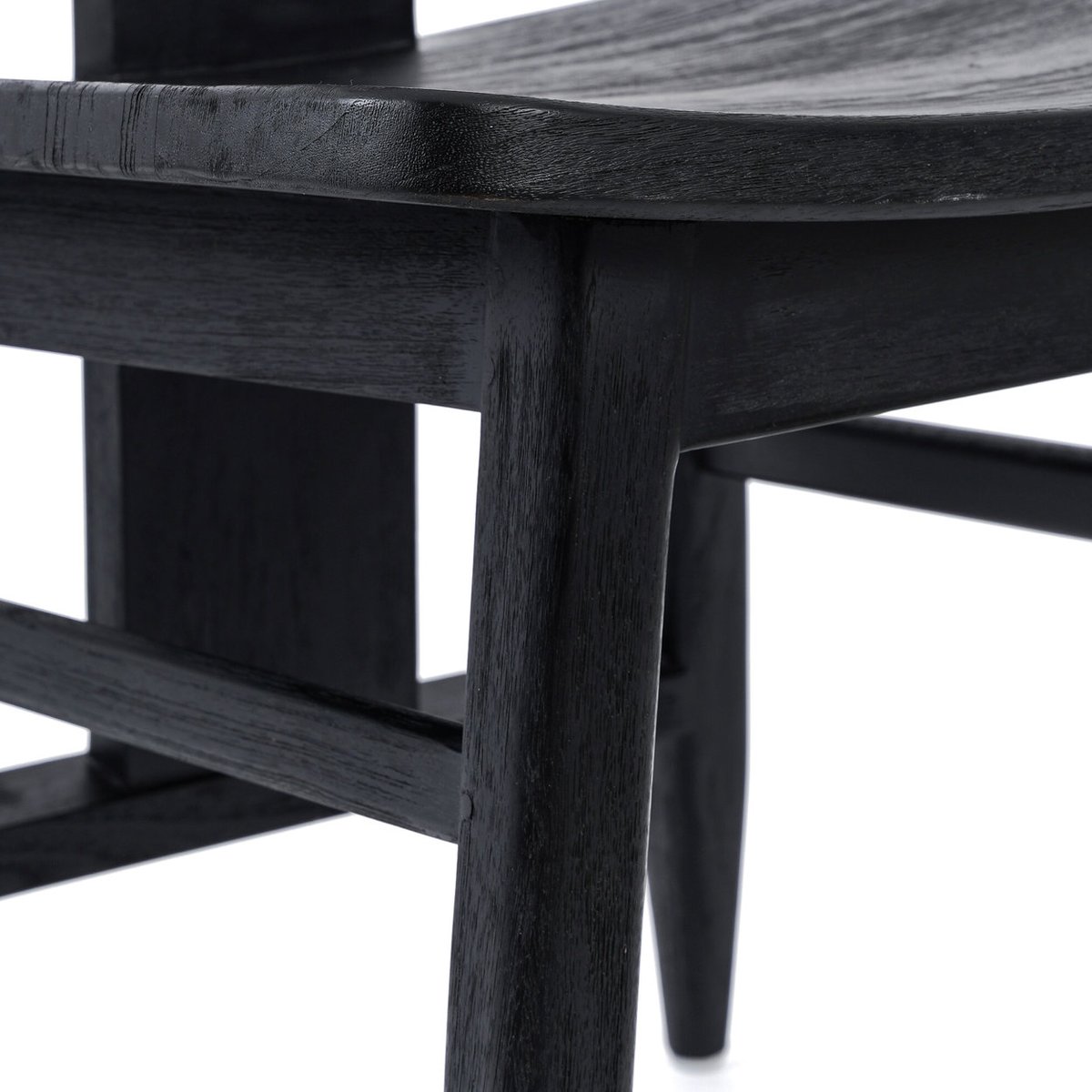 Chaise en suar LOVYA noir, BAZAR BIZAR