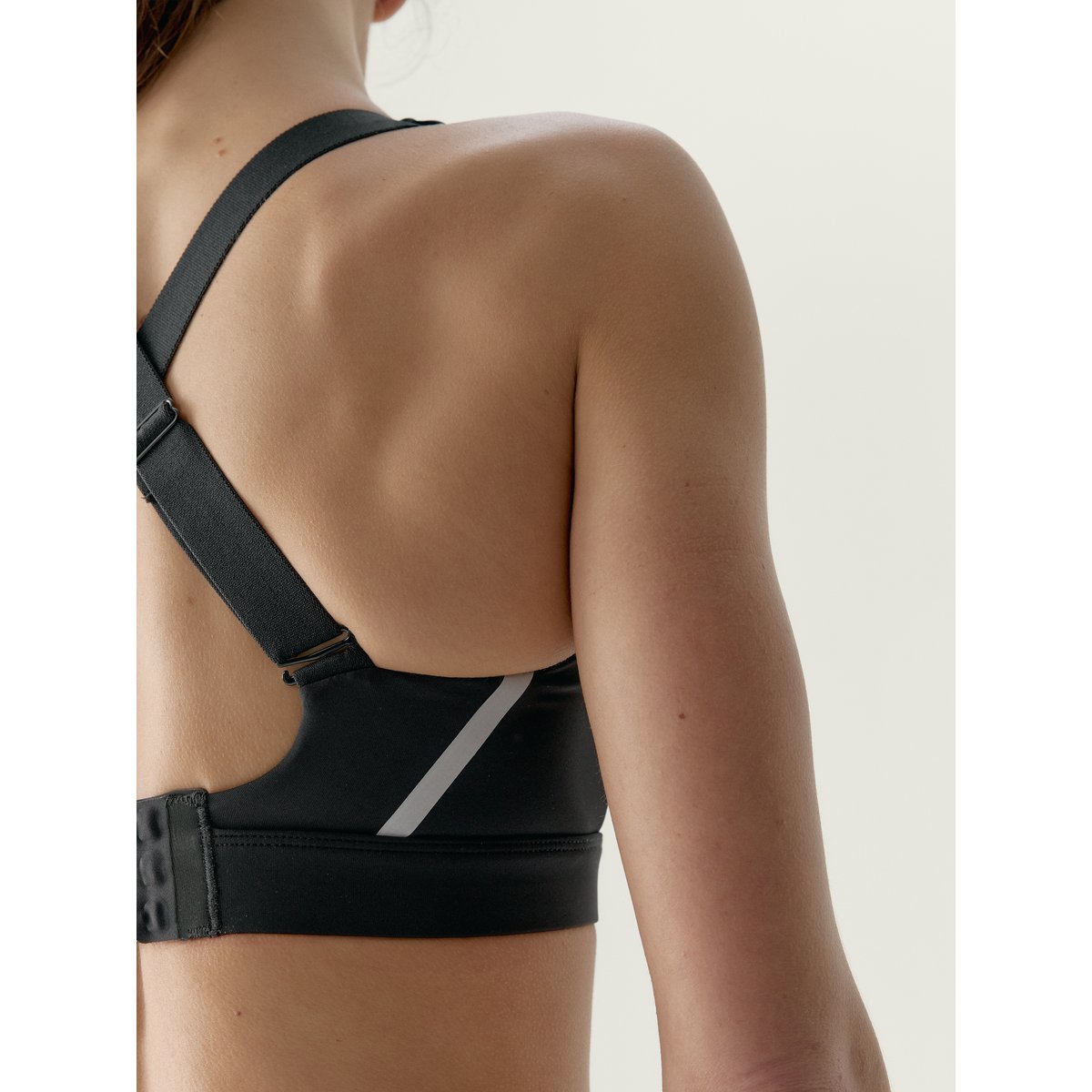 Brassière de Sport Performance Fixation Haute LUNA RUN noir, BORN