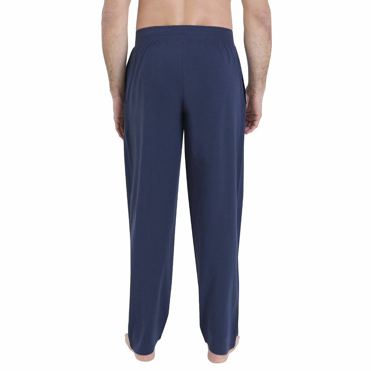 Long Pyjamas in Organic Cotton navy blue, ATHENA
