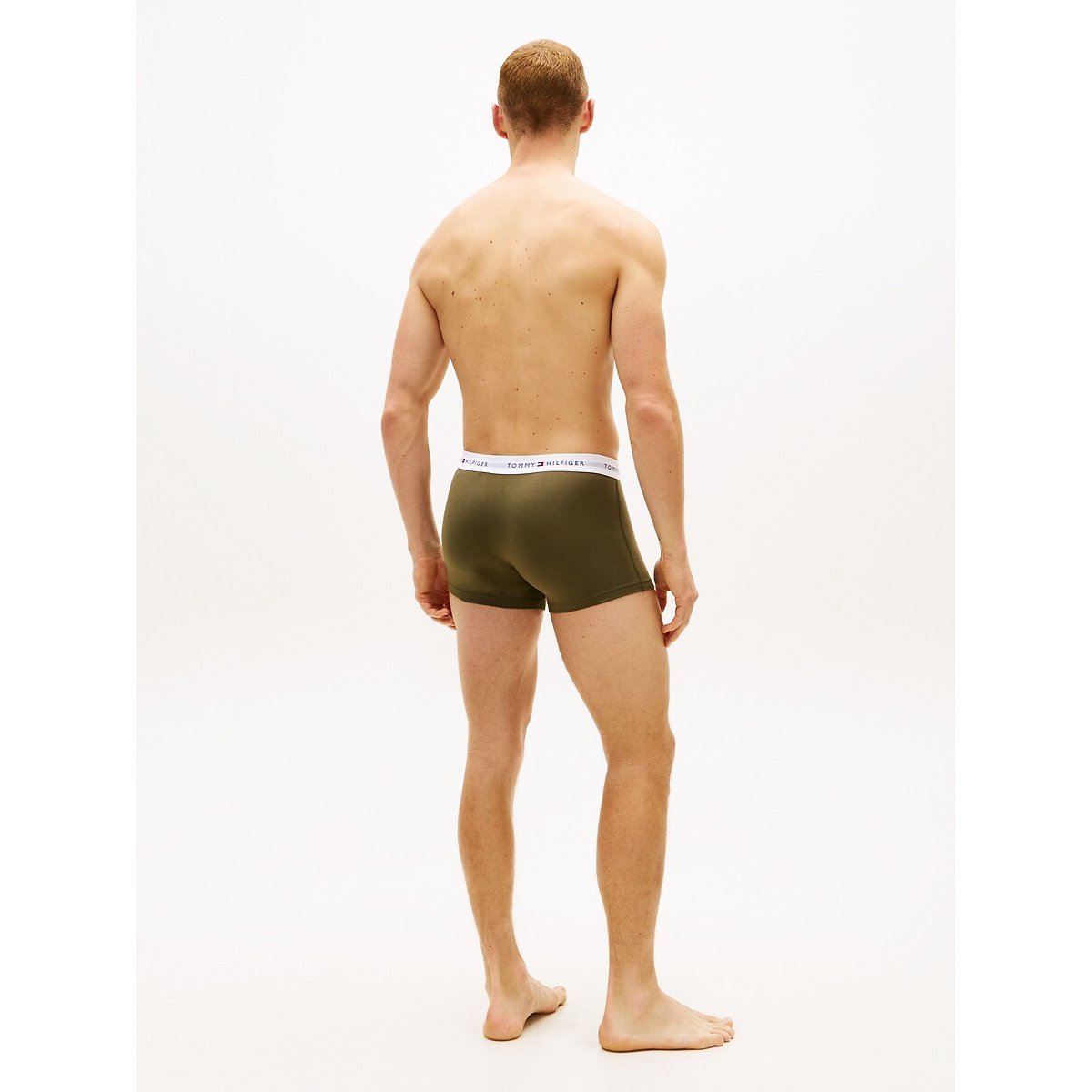 Lot de 3 boxers Everyday Essentials noir + blanc + kaki, TOMMY HILFIGER