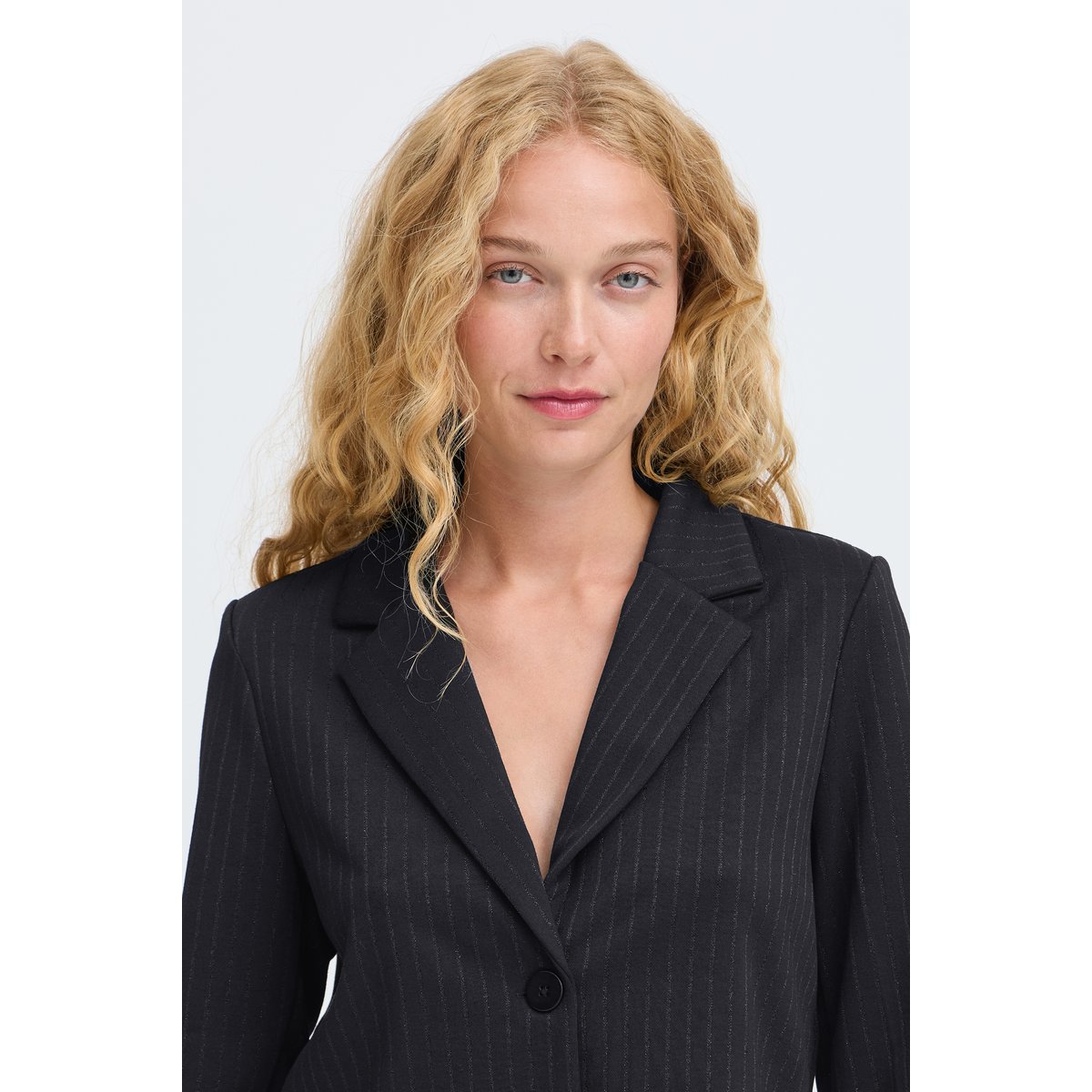 Blazer noir meteorite pinstripe, B.YOUNG