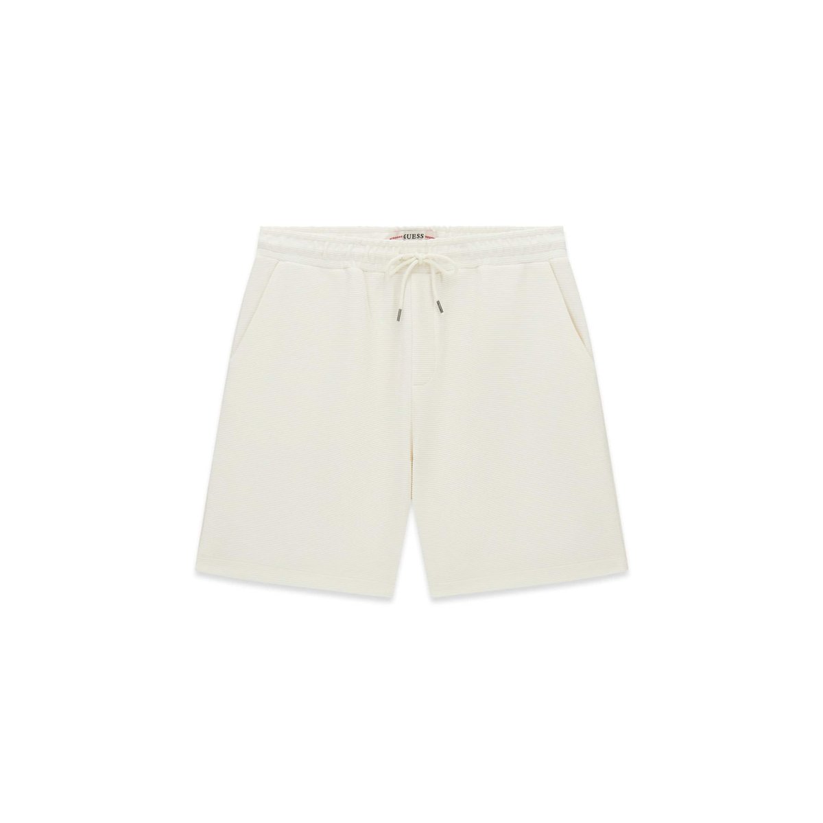 Shorts En Mélange De Viscose crème, GUESS