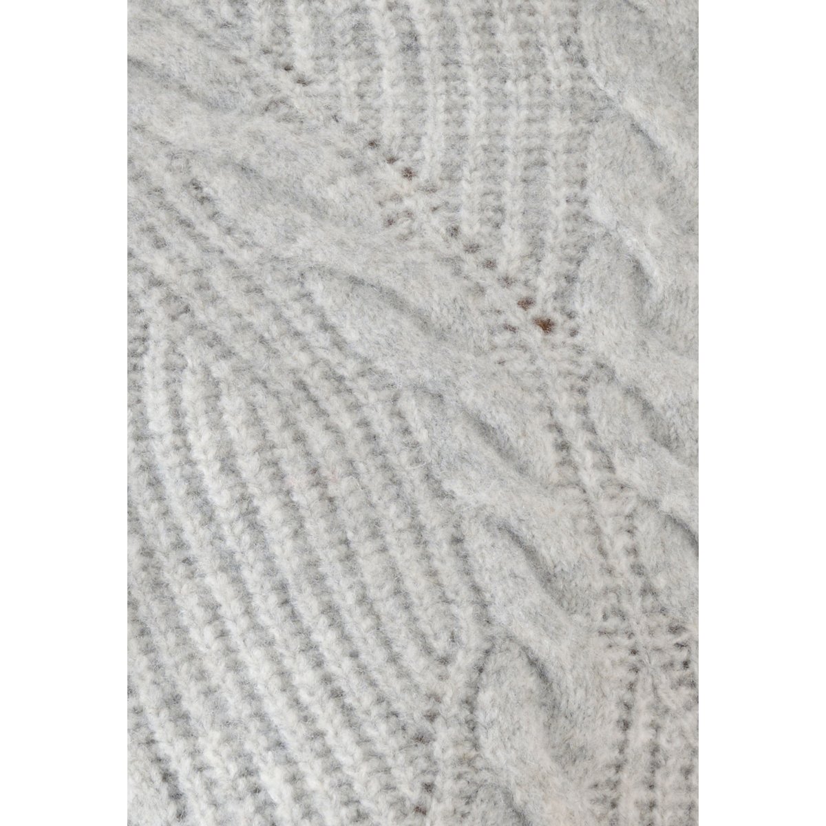 Pull col roulé torsadé Thermolactyl gris chiné, DAMART