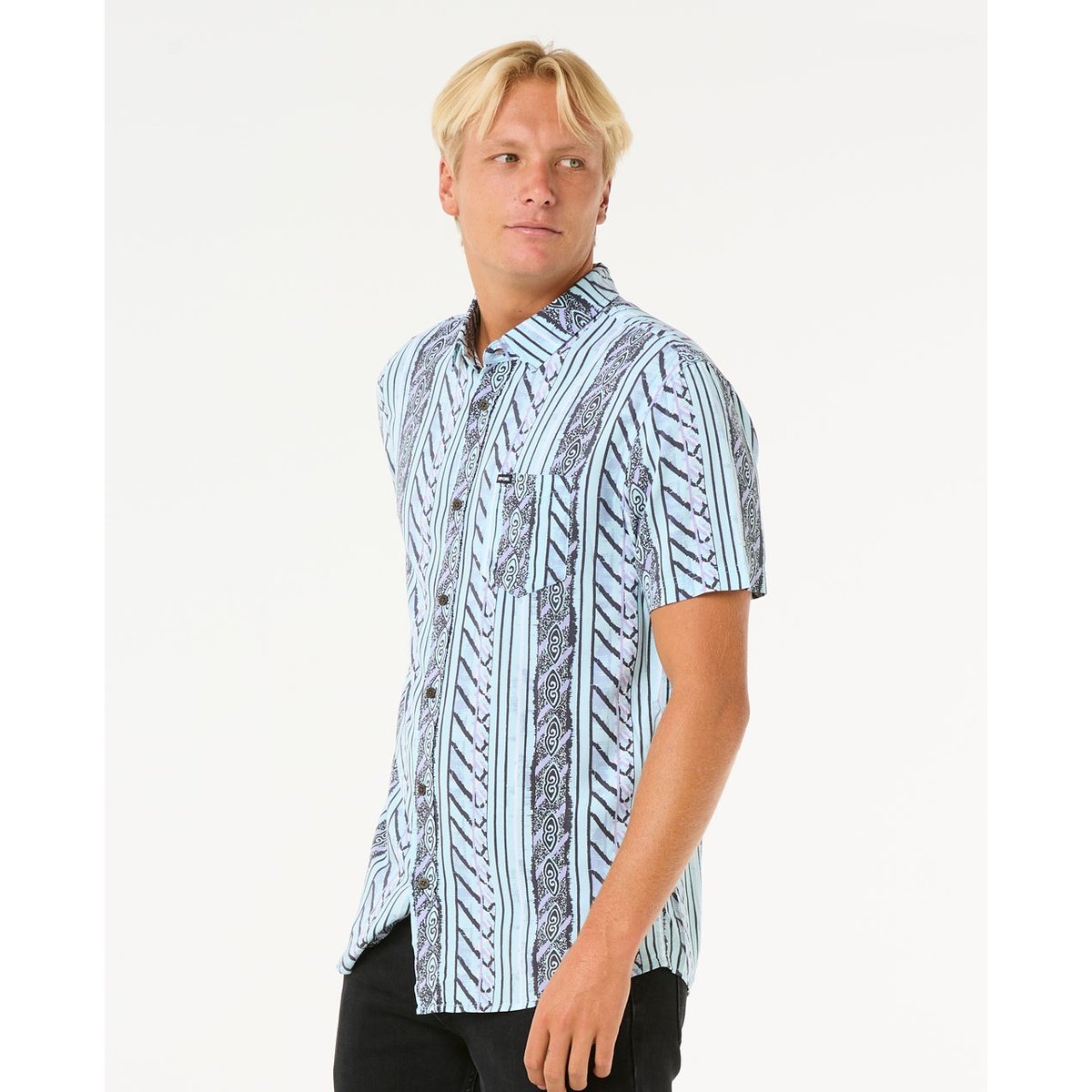 Chemise FUN TIMES S/S SHIRT aqua clair, RIP CURL