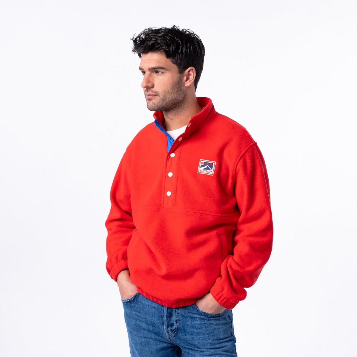 Sweat polaire rouge, BILLYBELT