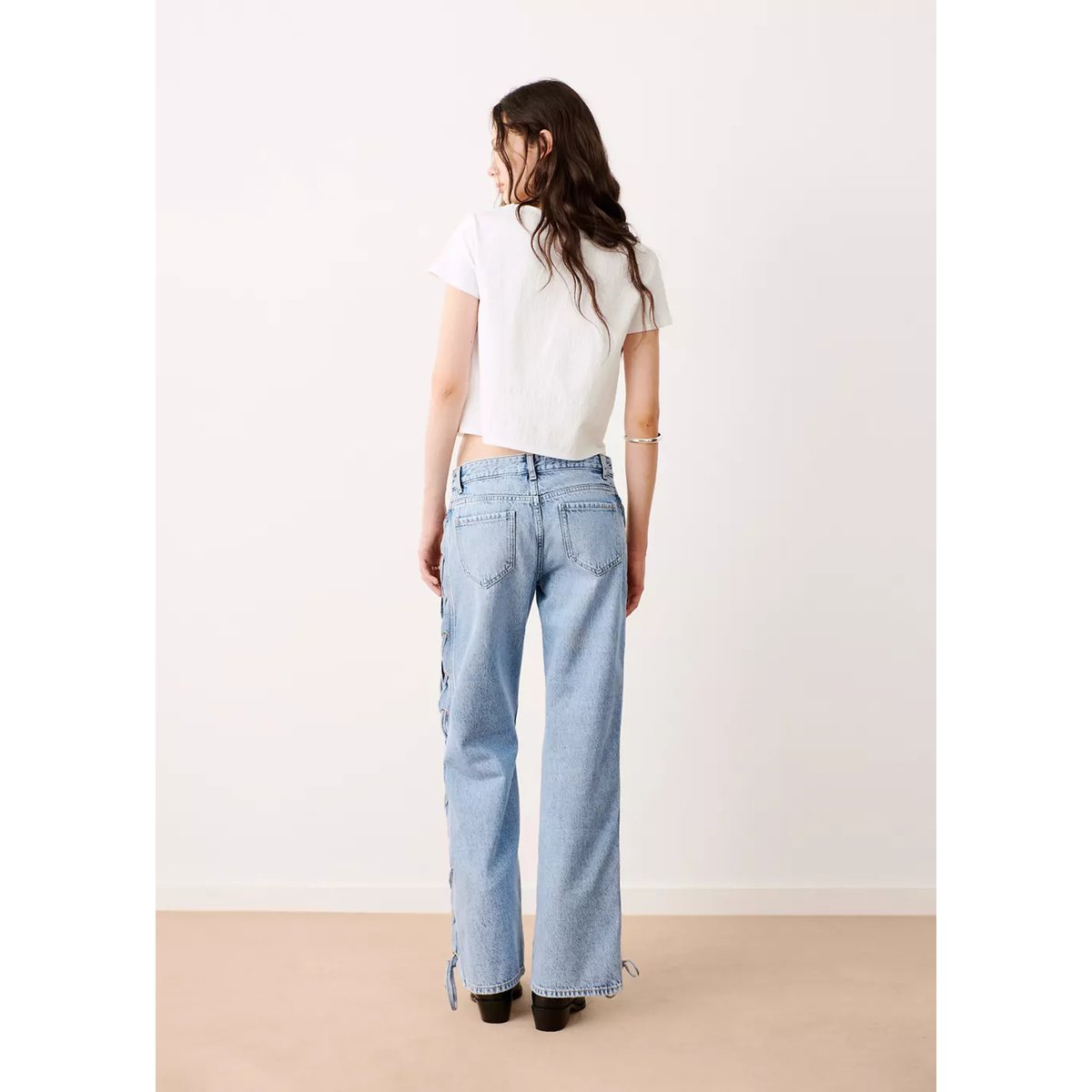 Blouse en coton détails boutons blanc cassé, MANGO TEEN