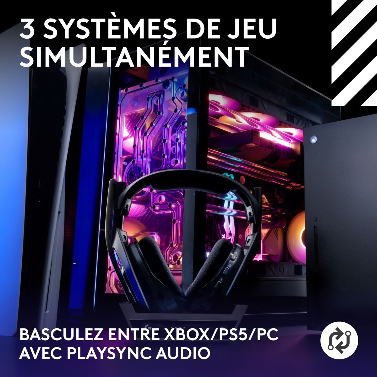 Casque gamer G Astro A50 LIGHTSPEED Noir noir, LOGITECH