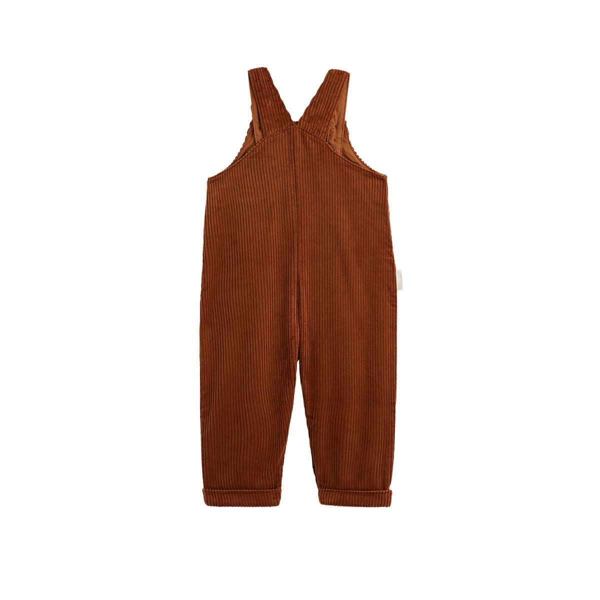 Salopette bébé en velours côtelé Moka marron, PETIT BEGUIN