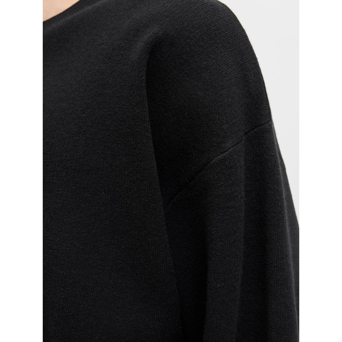 Pull En Maille black 1, JACK & JONES