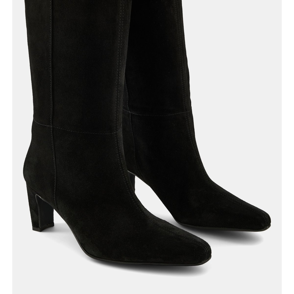 Bottes slouchy candice cuir velours noir, GALERIES LAFAYETTE