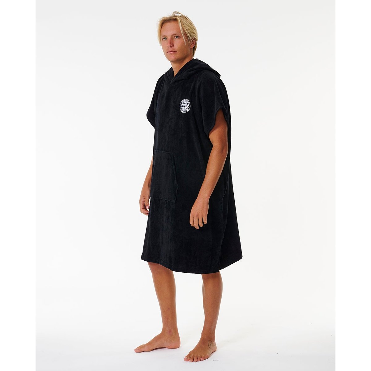 Poncho SURF LOGO noir, RIP CURL