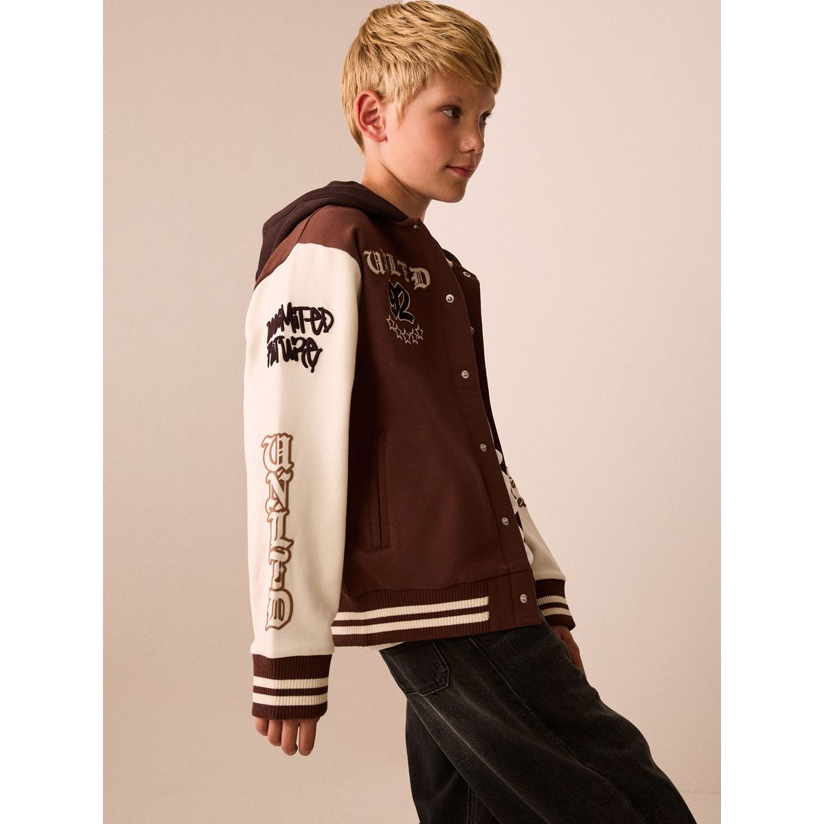 Blouson aviateur à motif marron, NEXT