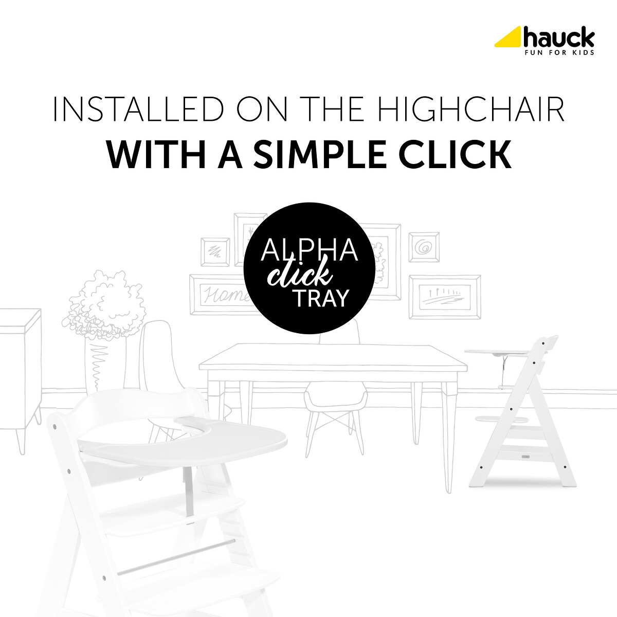 Alpha Click Tray white, HAUCK