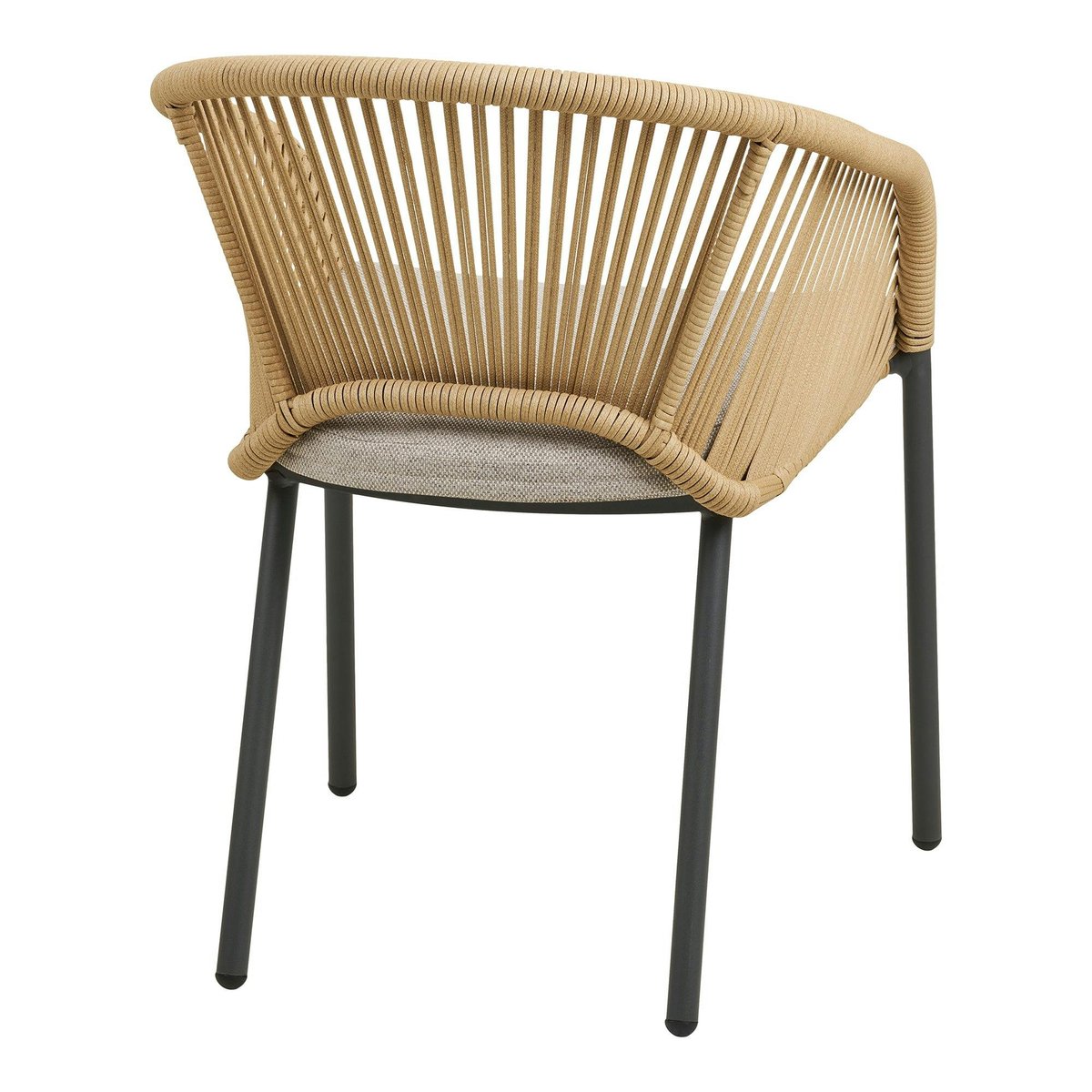 Fauteuil structure alu + coussin (lot de 2) KUTA beige, PIER IMPORT