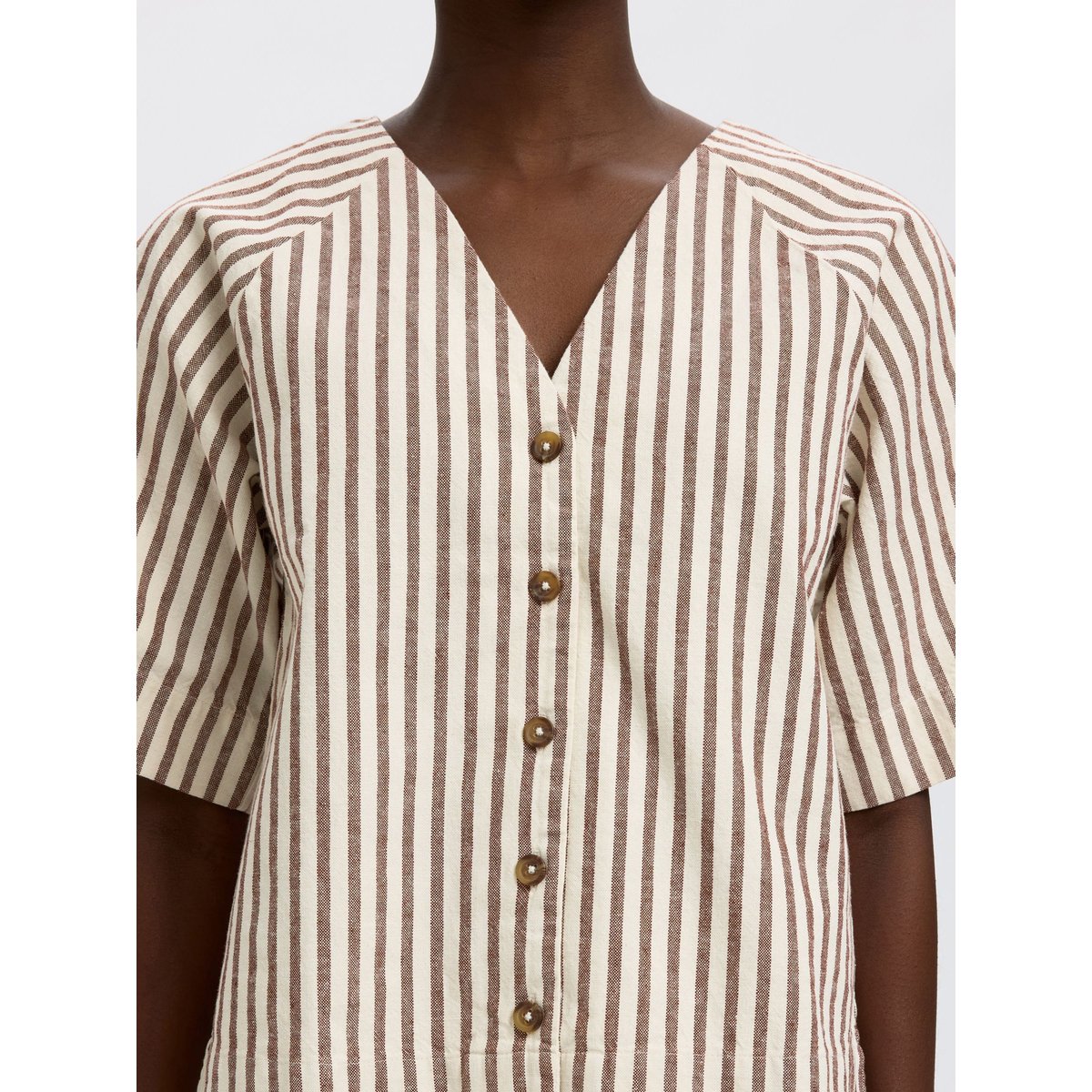 Blouse Manches 2/4 egret, SELECTED
