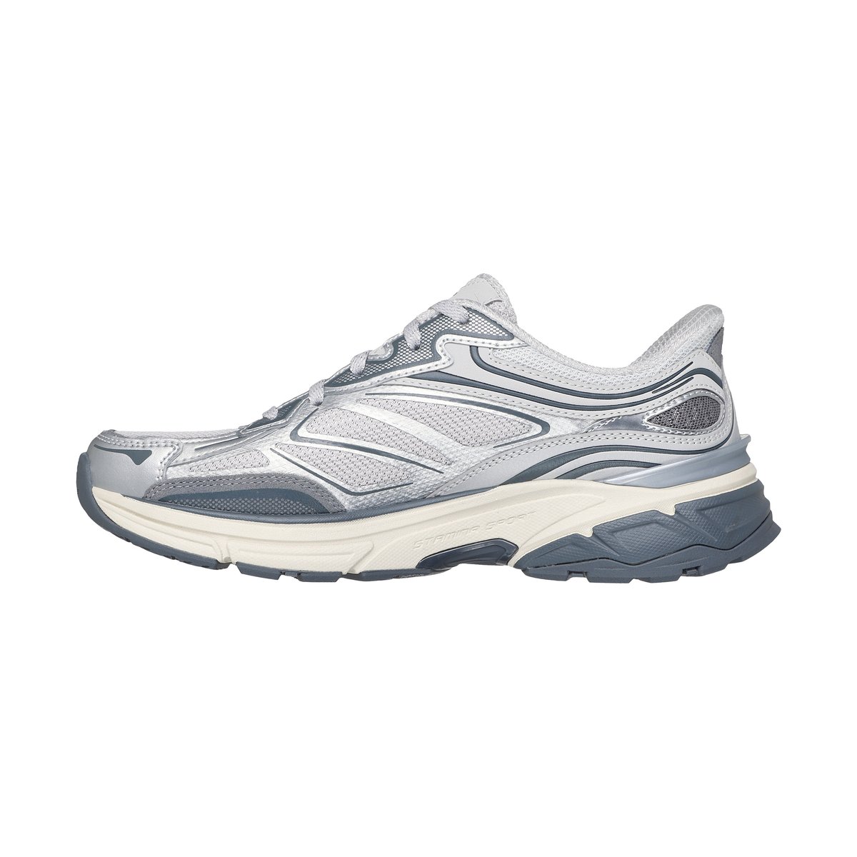 Baskets STAMINA SPORT argent, SKECHERS