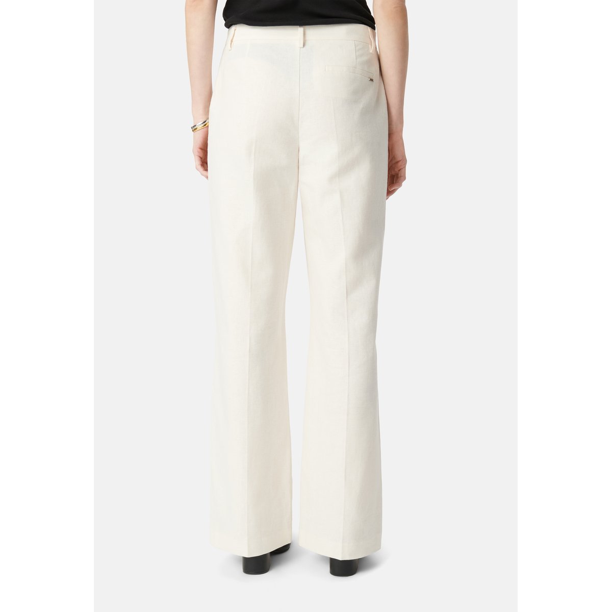 Pantalon de costume lin et coton ecru, IKKS