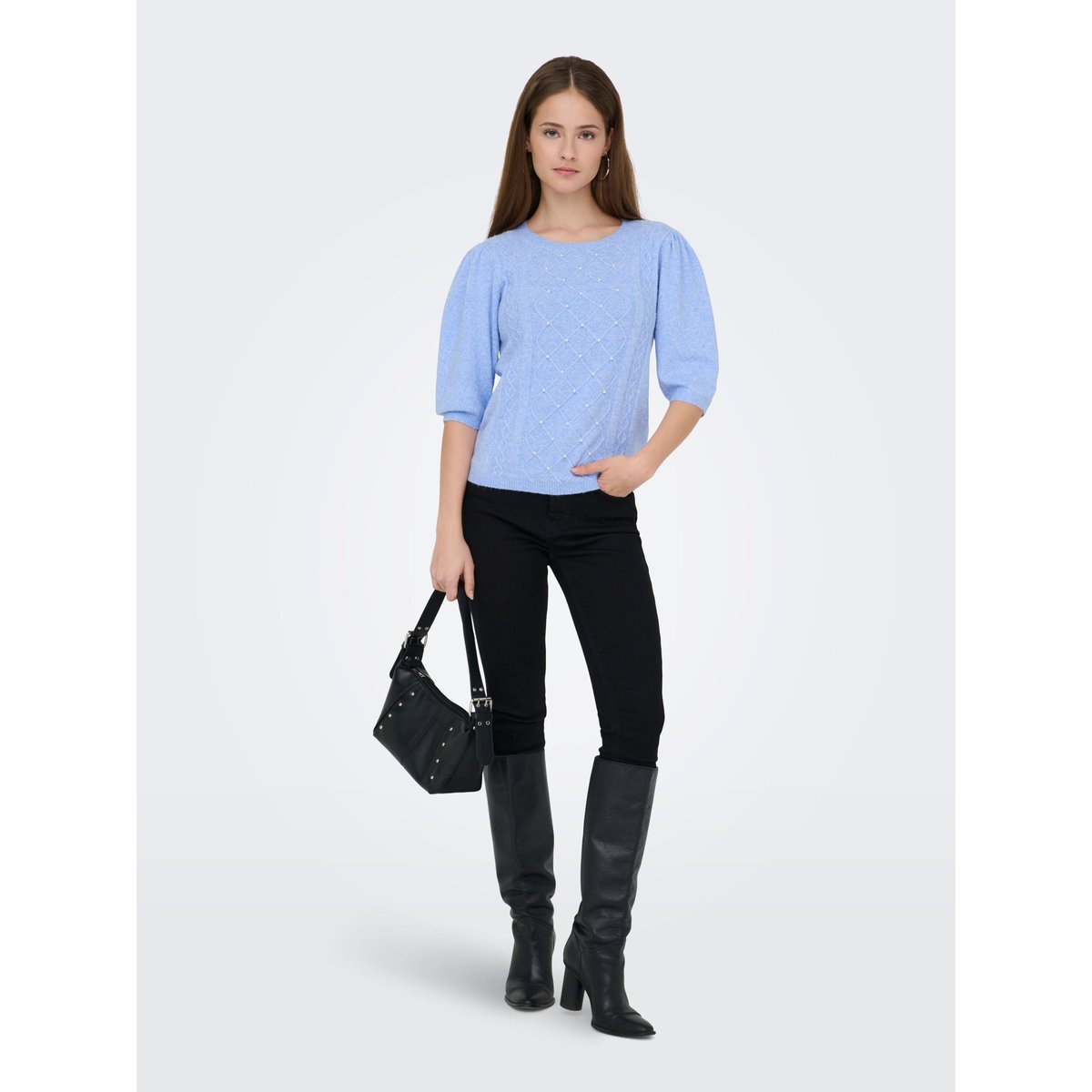 Pull En Maille ultramarine, ONLY