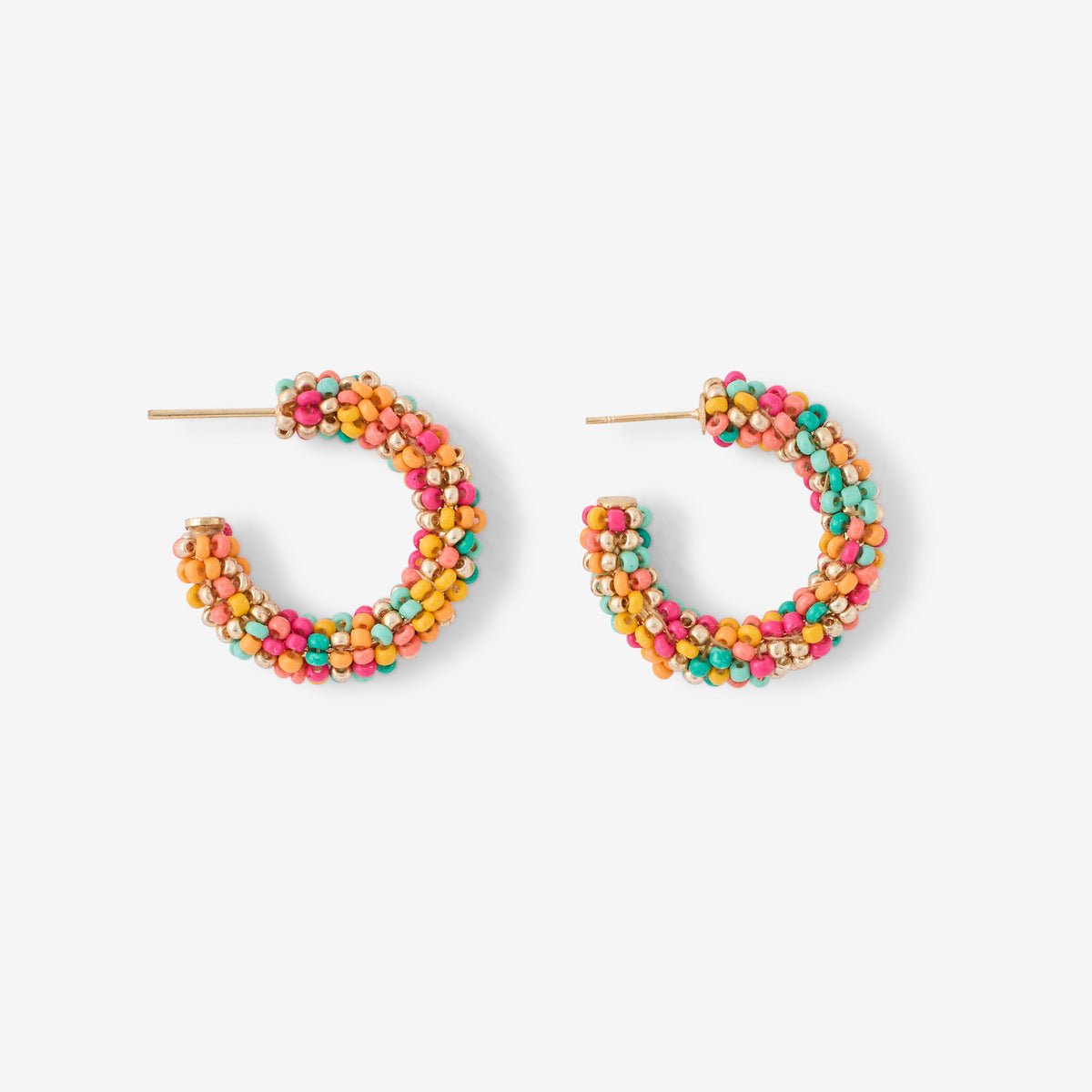 Créoles perles de rocailles multicolores multicolore, BALABOOSTE