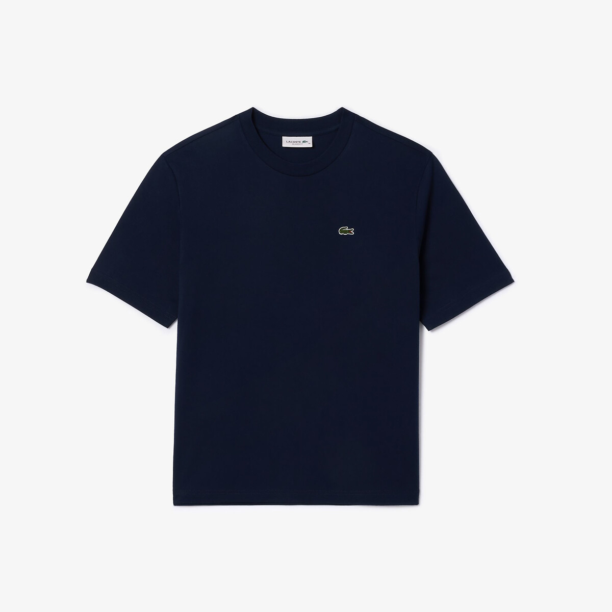 Cotton Crew Neck T-Shirt navy blue, LACOSTE