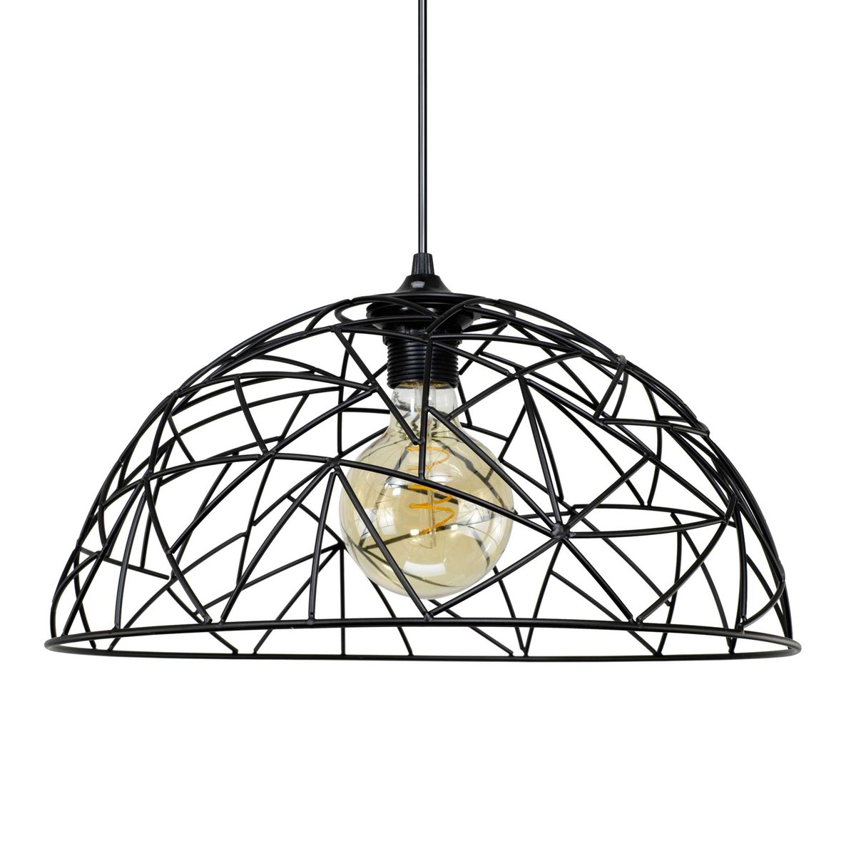 Suspension en métal filaire grand modèle, OSTANE dorénoir, C-CREATION