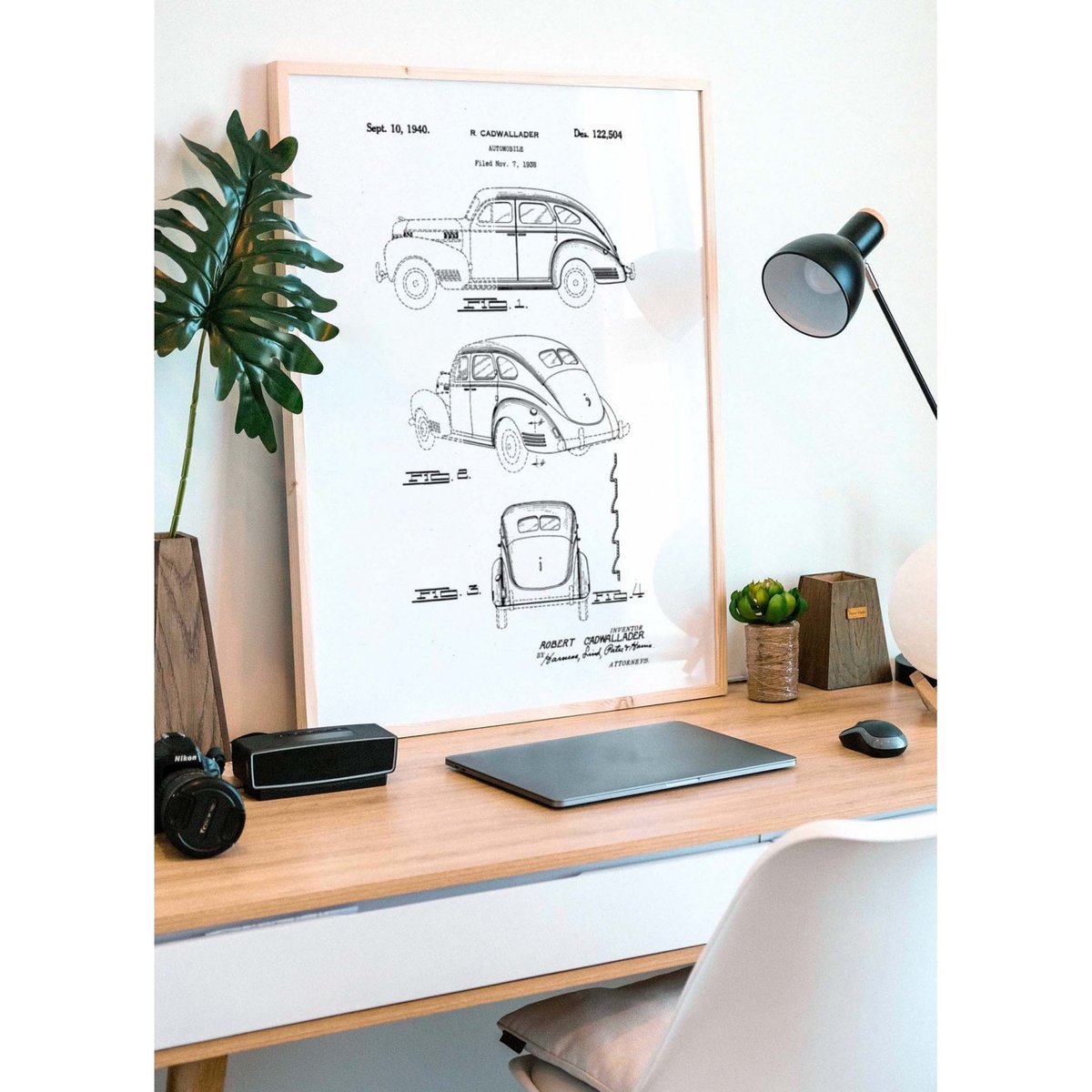 Affiche Brevet Voiture blanc, L'AFFICHERIE