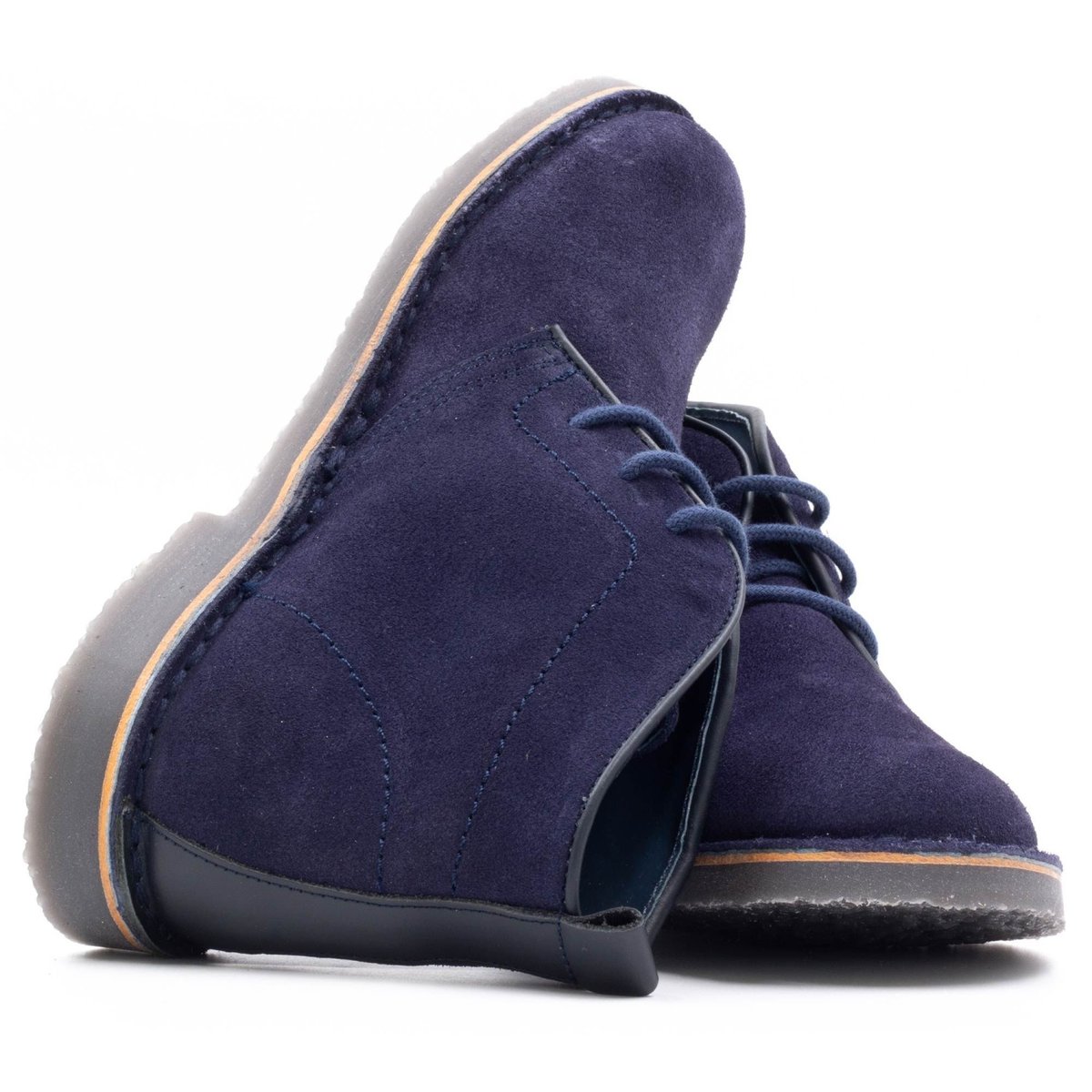 Boni Maxime - Chaussures enfant en cuir à lacet bleu marine, BONI&SIDONIE
