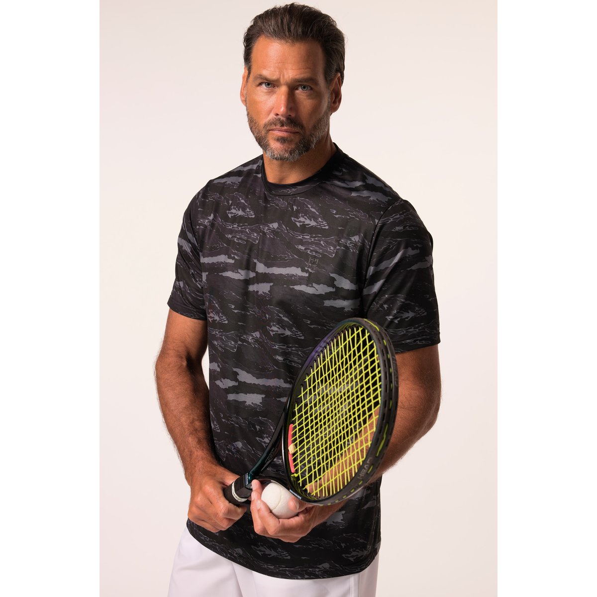 T-shirt technique spécial tennis noir, JP1880