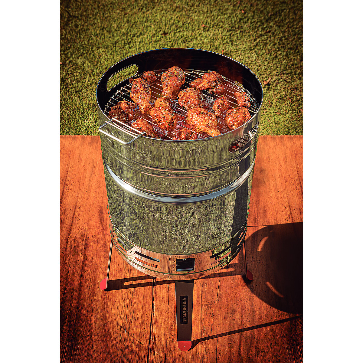 Barbecue a carvão TCP 400, Tramontina inox, TRAMONTINA