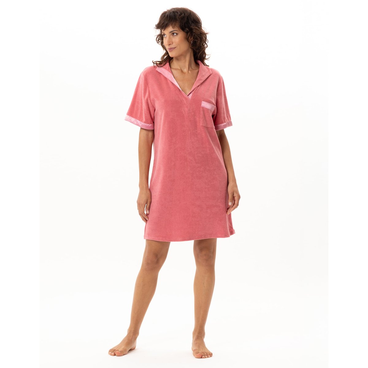 Robe en bouclette éponge GELATO 240 rose, LE CHAT