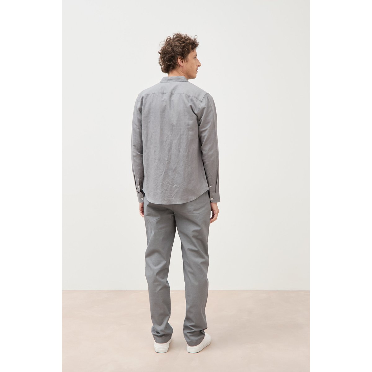 Chemise manches longues gris, BONOBO