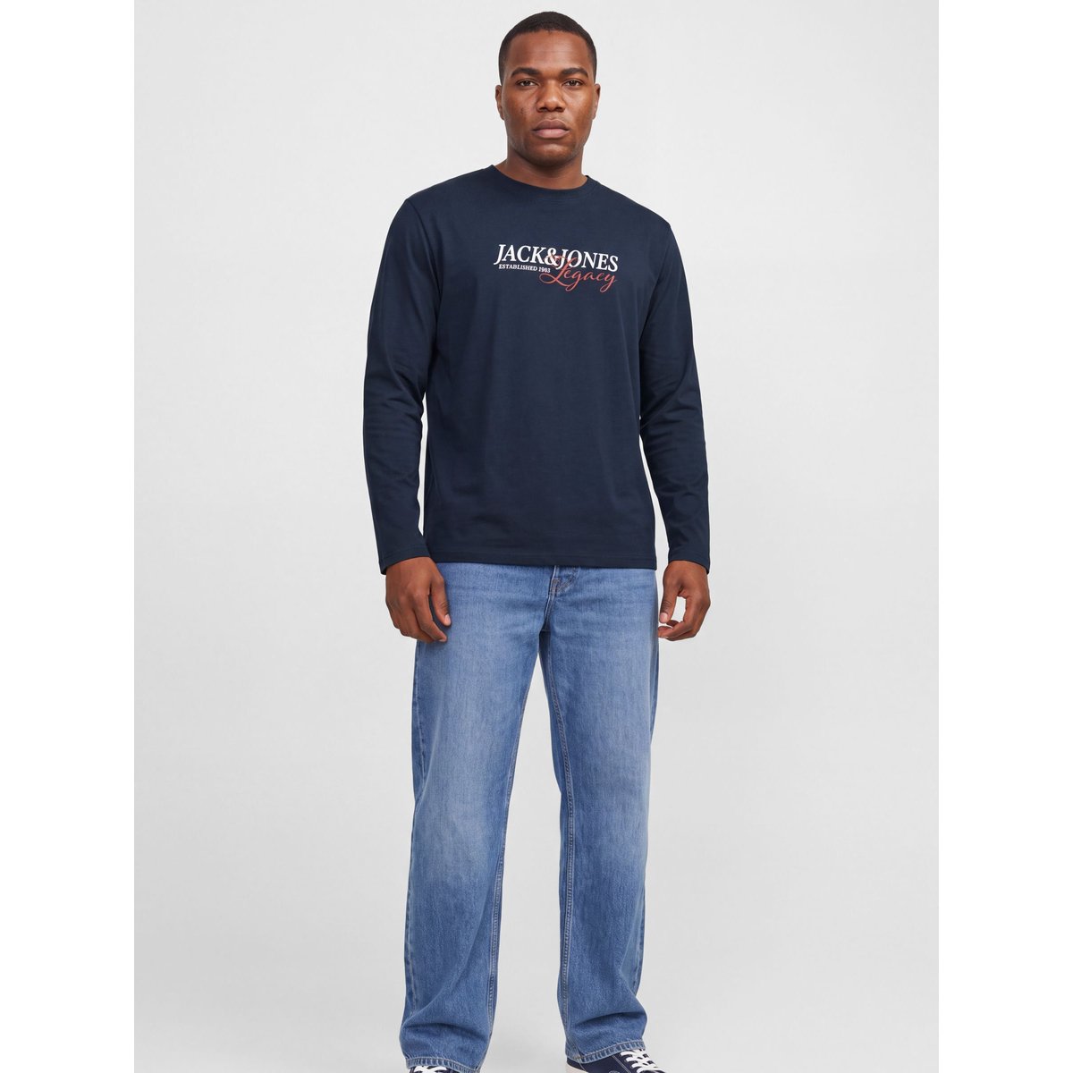 T-Shirt À Manches Longues navy blazer 1, JACK & JONES