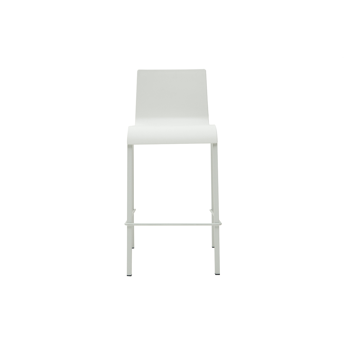 Tabourets de bar design empilables H65 cm (lot de 2) KUPA blanc, MILIBOO