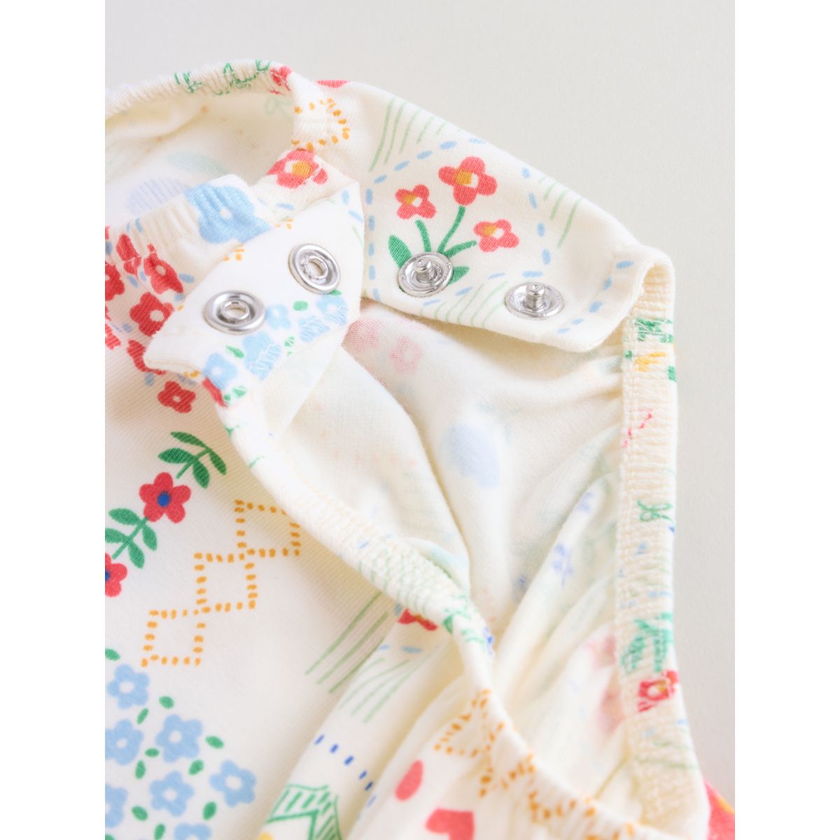 Grenouillères en jersey, lot de 3 motifs brodés rouges et blancs, NEXT
