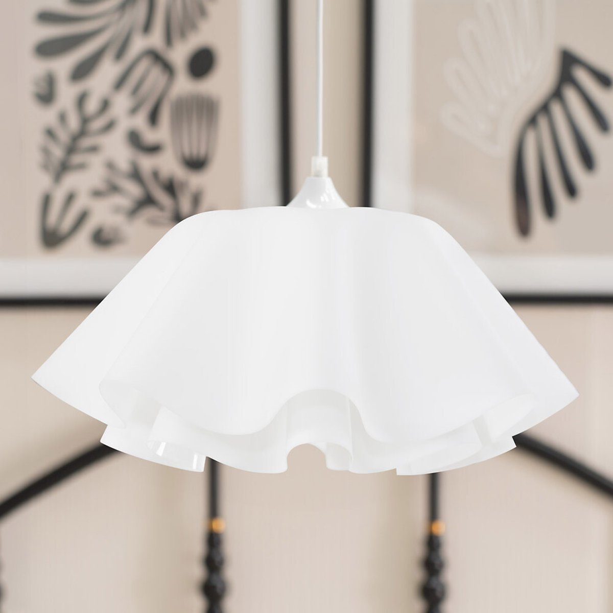 Kristi White Acrylic Pendant Light white, SO'HOME