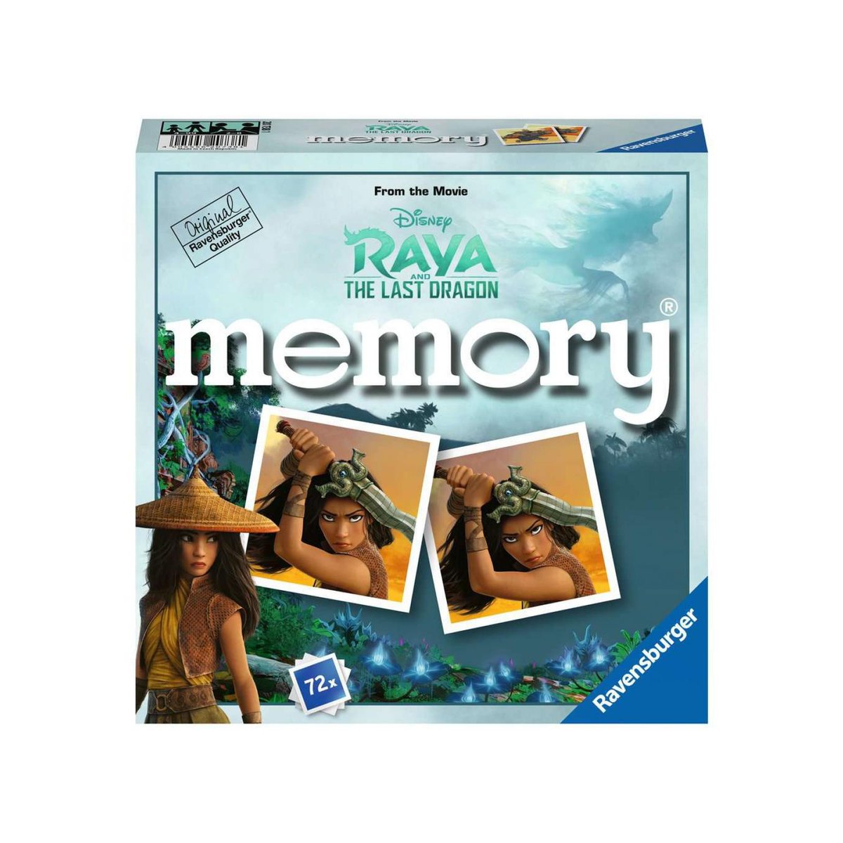 Grand memory® Disney Raya et le dernier dragon couleur unique, RAVENSBURGER